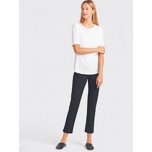 Eileen Fisher ‘System’ Washable Stretch Crepe Slim Ankle Pants